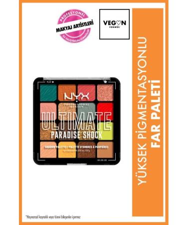NYX Professional Makeup Ultimate Shadow Palette - Paradise Shock Eyeshadow Palette