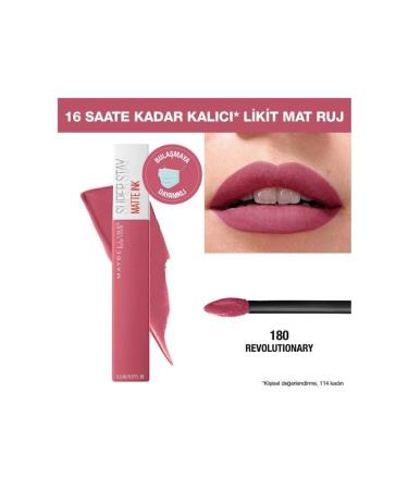 Maybelline New York Super Stay Matte Ink Likit Mat Ruj - 180 Revolutionary - Pembe - Buy Online on GoSupps.com