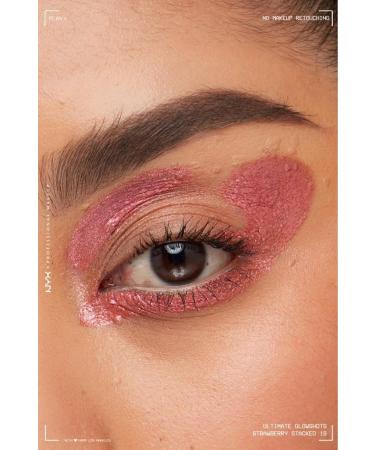 NYX Professional Makeup Ultimate Glow Shots Shimmering Liquid Eyeshadow - 19 Strawberry Stacked - Buy Online on GoSupps.com