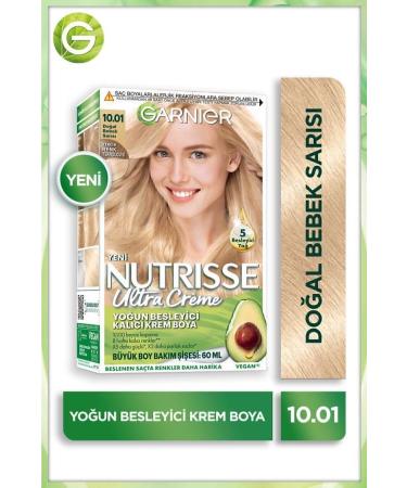 Garnier Nutrisse Intense Nourishing Permanent Cream Hair Dye 10.01 Natural Baby Blonde