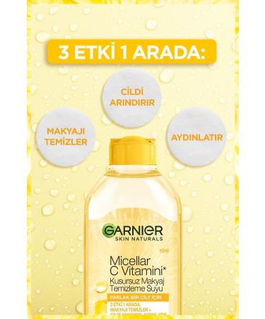 Garnier Micellar Vitamin C Flawless Makeup Remover Water & Vitamin C Bright Daily Brightening Cream - Buy Online on GoSupps.com