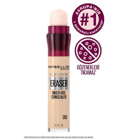 Maybelline New York Instant Anti Age Eraser Concealer - 00 Ivory & Mini Sky High Mascara 4.5 ML - Buy Online on GoSupps.com
