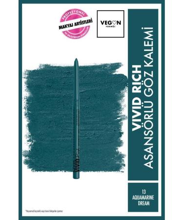 NYX Professional Makeup Vivid Rich Lift Eye Pencil - 13 Aquamarine Dream
