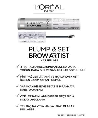L'Oreal Paris Brow Artist Plump & Set Transparent Eyebrow Care Serum - Buy Online on GoSupps.com