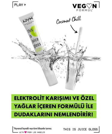 NYX Professional Makeup This Is Juice Gloss Coconut Chill - Buy Online on GoSupps.com