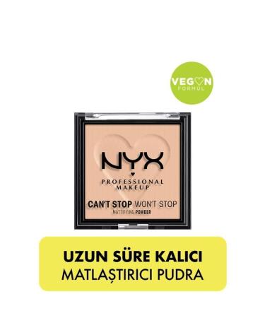 NYX Professional Makeup Can't Stop Won't Stop Mattifying Powder - Light Medium
