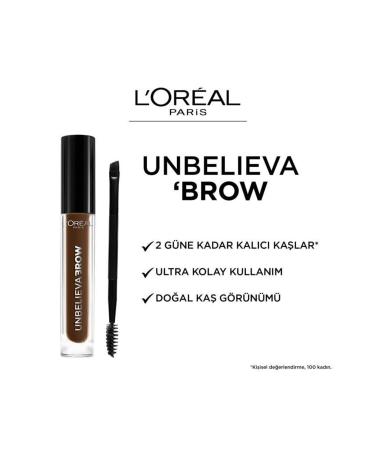 L'Oreal Paris L'Or al Paris Unbelieva Brow Long-Lasting Eyebrow Gel - 105 Brunette - Buy Online on GoSupps.com