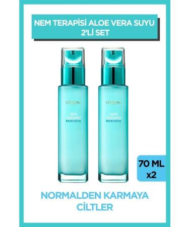 L'Oreal Paris Moisture Therapy Aloe Vera Juice Water-Based Daily Care Moisturizing Cream for Normal to Combination Skin 2