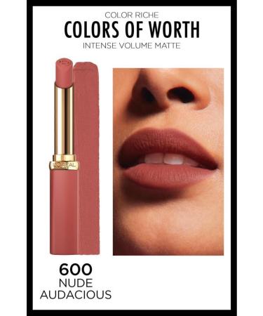 L'Oreal Paris Color Riche Colors Of Worth Intense Volume Matte Lipstick - 600 Nude Audacious - Buy Online on GoSupps.com