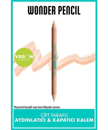 NYX Professional Makeup Wonder Pencil Double-Sided Highlighter & Concealer Pencil - Medium Peach