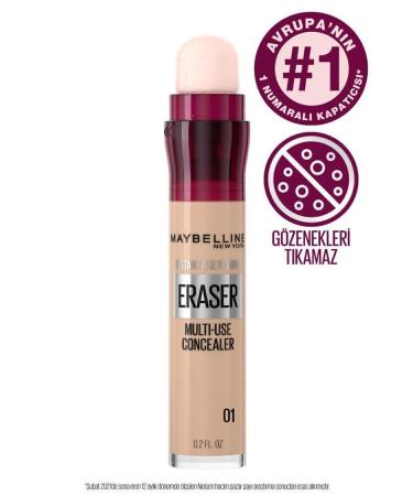 Maybelline New York Instant Anti Age Eraser Concealer - 01 Light & Lifter Gloss Moisturizing Lip Gloss 009 Topaz - Buy Online on GoSupps.com