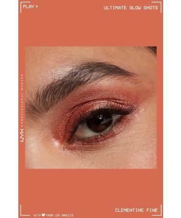 NYX Professional Makeup Ultimate Glow Shots Shimmering Liquid Eyeshadow - 11 Clementine Fine - Buy Online on GoSupps.com