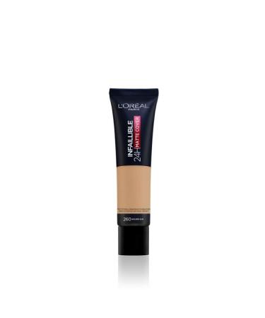 L'Oreal Paris L'or al Paris Infaillible 24h Matte Cover High Coverage Foundation - 260 Golden Sun