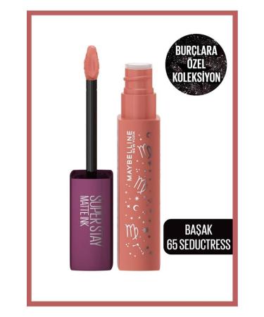 Maybelline New York Super Stay Matte Ink Zodiac Liquid Matte Lipstick- 65 Seductress (VIRGO) - Buy Online on GoSupps.com