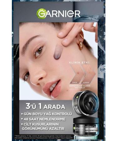 Garnier Pure & Clean Charcoal Mattifying Daily Moisturising Cream 50ml - Buy Online on GoSupps.com