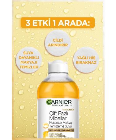 Garnier Dual Phase Micellar Flawless Make-Up Remover Water 400 ml - Buy Online on GoSupps.com