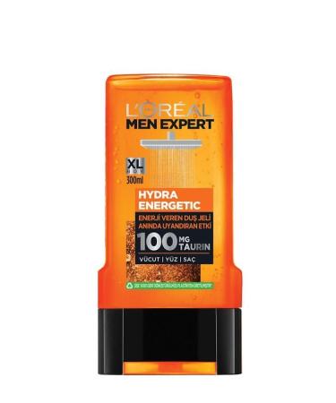 L'Oreal Paris Men Expert Hydra Energetic Energizing Shower Gel 300ml Set of 3 - Buy Online on GoSupps.com