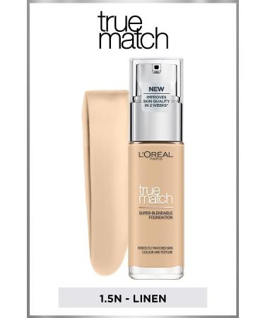 L'Oreal Paris L'Or al Paris True Match Caring Foundation - 1.5N Linen Neutral Undertone Concealer - Buy Online on GoSupps.com