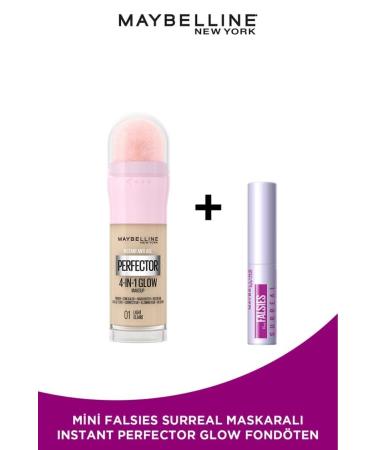Maybelline New York Instant Perfector Glow 4 Effects in 1 Foundation / BB & CC Cream - 01 Light & Mini Surreal Mascara