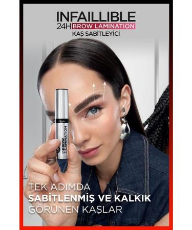 L'Oreal Paris Infaillible 24H Brow Lamination Transparent Eyebrow Fixer - Buy Online on GoSupps.com