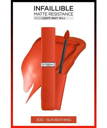L'Oreal Paris Infaillible Matte Resistance Liquid Matte Lipstick - 300 Sun Bathing