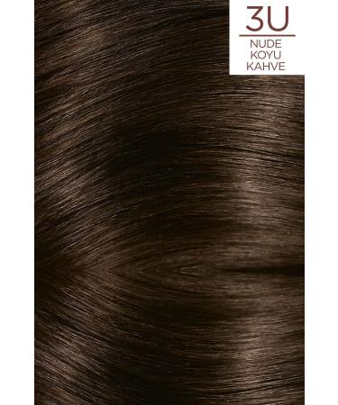 L'Oreal Paris Excellence Creme Nude Colors Hair Dye 3u Nude Dark Brown - Buy Online on GoSupps.com