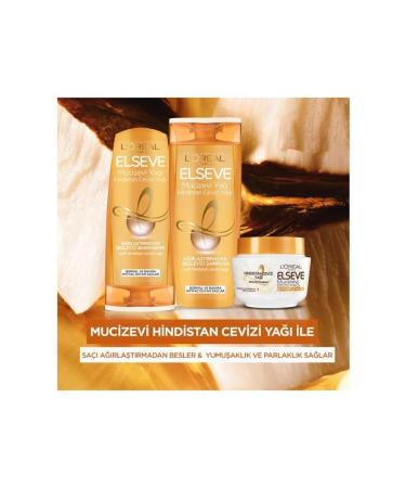 Elseve 4-Piece Miraculous Coconut Oil Nourishing Shampoo 360 ml Set - Buy Online on GoSupps.com