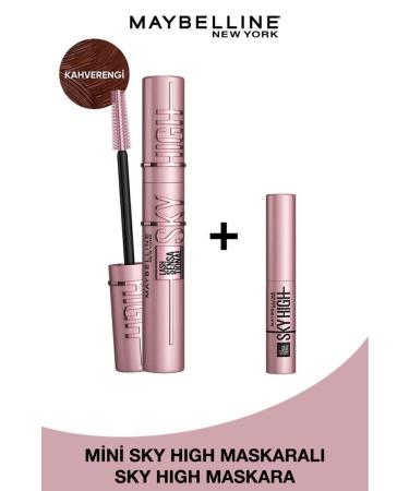 Maybelline New York Lash Sensational Sky High Brown Mascara 7.2 ML & Mini Sky High Black Mascara 4.5 ML