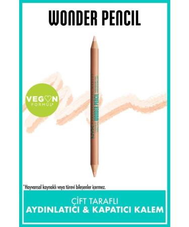 NYX Professional Makeup Wonder Pencil Double-Sided Highlighter & Concealer Pencil - Light