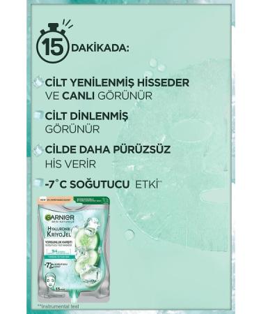 Garnier Hyaluronic Cryogel Anti-Fatigue Cooling Face Mask - Buy Online on GoSupps.com