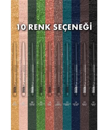 NYX Professional Makeup Vivid Rich Lift Eye Pencil - 15 Tuxedo Topaz - Buy Online on GoSupps.com