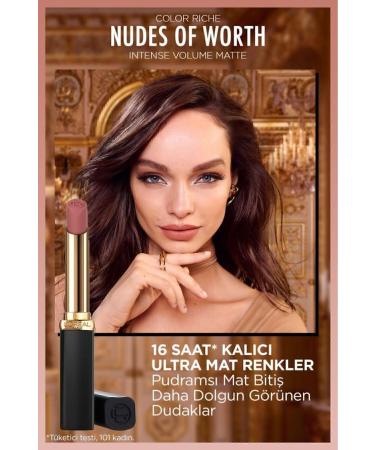 L'Oreal Paris Color Riche Intense Volume Matte Lipstick - 505 Nude Resilient - Buy Online on GoSupps.com
