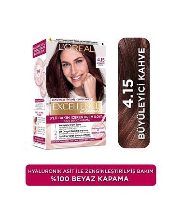 L'Oreal Paris Excellence Creme Hair Dye 4.15 Fascinating Brown