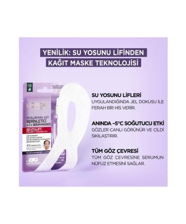 L'Oreal Paris Revitalift Filler Refreshing Eye Serum Mask Set of 4 - Buy Online on GoSupps.com