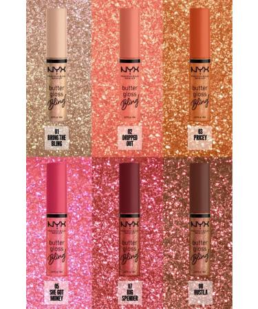 NYX Professional Makeup Butter Gloss Bling Shiny Lip Gloss - 03 Pricey - Buy Online on GoSupps.com