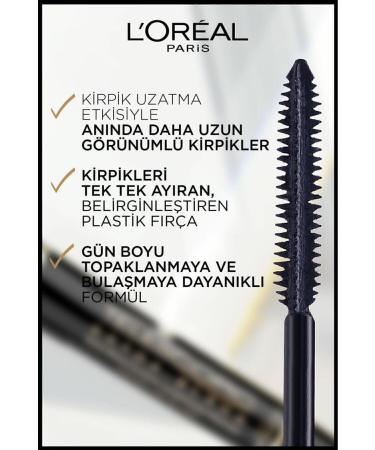L'Oreal Paris L'or al Paris Telescopic Carbon Black Mascara - Black - Buy Online on GoSupps.com