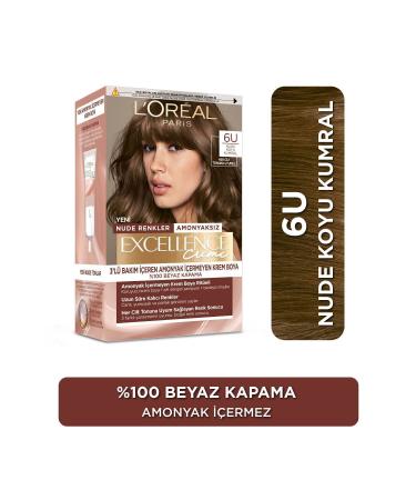 L'Oreal Paris Excellence Creme Nude Colors Hair Dye 6u Nude Dark Blonde