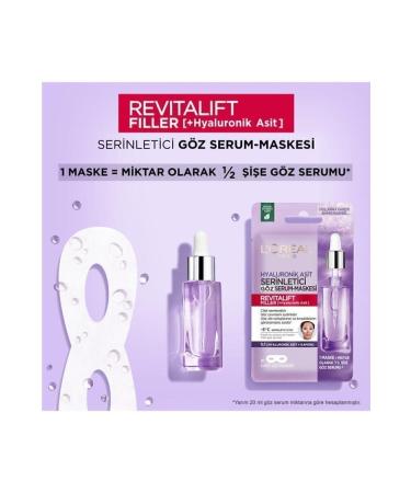 L'Oreal Paris Revitalift Filler Refreshing Eye Serum Mask Set of 3 - Buy Online on GoSupps.com
