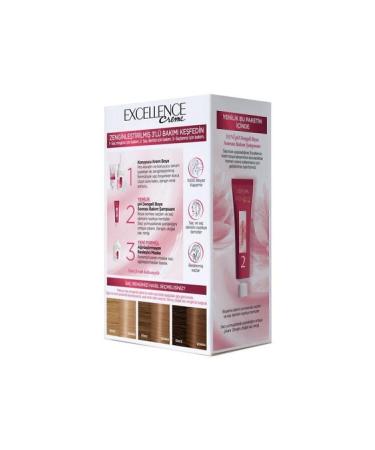 L'Oreal Paris Excellence Creme Hair Dye 8 Dark Blonde 2-Piece Set - Buy Online on GoSupps.com
