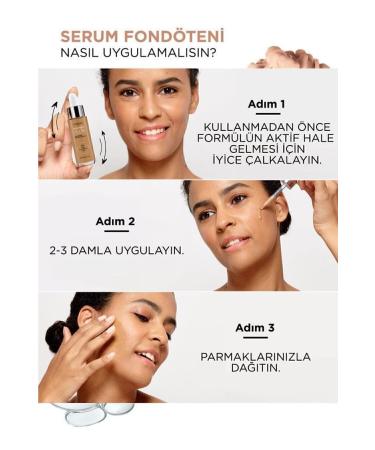 L'Oreal Paris True Match Nude Foundation Serum 0.5-2 Very Light & Revitalift Filler 1.5% Pure Hyaluronic Acid Serum - Buy Online on GoSupps.com