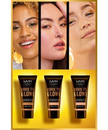 NYX Professional Makeup Born To Glow! Naturally Radiant Foundation 7.5 - Soft Beige - Buy Online on GoSupps.com