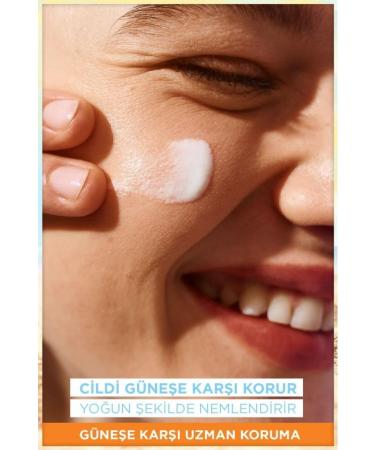 Garnier Ambre Solaire Hyaluronic Acid Sunscreen Face Cream & Vitamin C Brightening Daily Brightening Cream - Buy Online on GoSupps.com