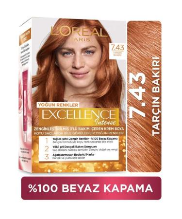 L'Oreal Paris Excellence Intense Hair Dye 7.43 Cinnamon Copper