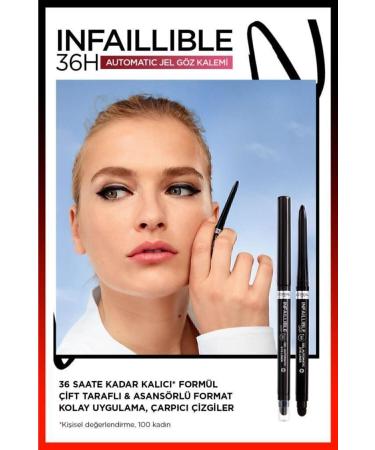 L'Oreal Paris Infaillable Automatic Gel Eyeliner - Intense Black - Buy Online on GoSupps.com