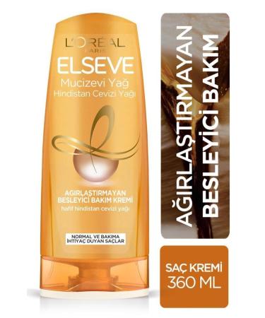 Elseve L'or al Paris Miraculous Coconut Oil Nourishing Care Cream 360 ml