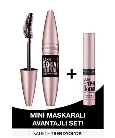 Maybelline New York Maybelline Lash Sensational Mascara Intense Black Black & Mini Lash Sensational Mascara - Buy Online on GoSupps.com