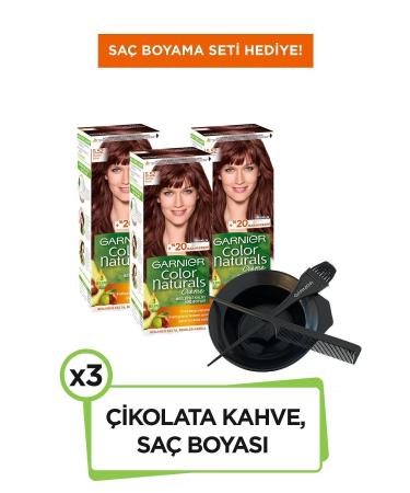 Garnier 3-Piece Garnier Color Naturals 5.52 Chocolate Coffee Set 36005403106131