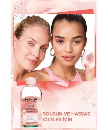 Garnier Micellar Rose Water Flawless Make-Up Remover & Shine 400ml - Buy Online on GoSupps.com