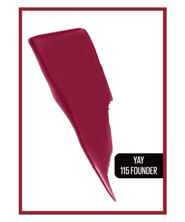Maybelline New York Super Stay Matte Ink Zodiac Liquid Matte Lipstick - 115 Founder (YAY) - Buy Online on GoSupps.com