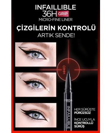 L'Oreal Paris Infaillible 36H Grip Micro Fine Eyeliner 02 Smokey Earth - Buy Online on GoSupps.com